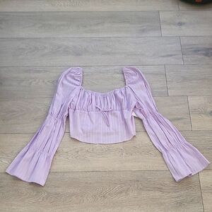 NWT Fresman Elegant Lavender Women's Top Size M